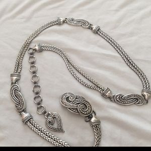 Belt -Brighton metal chain, adjustable belt.